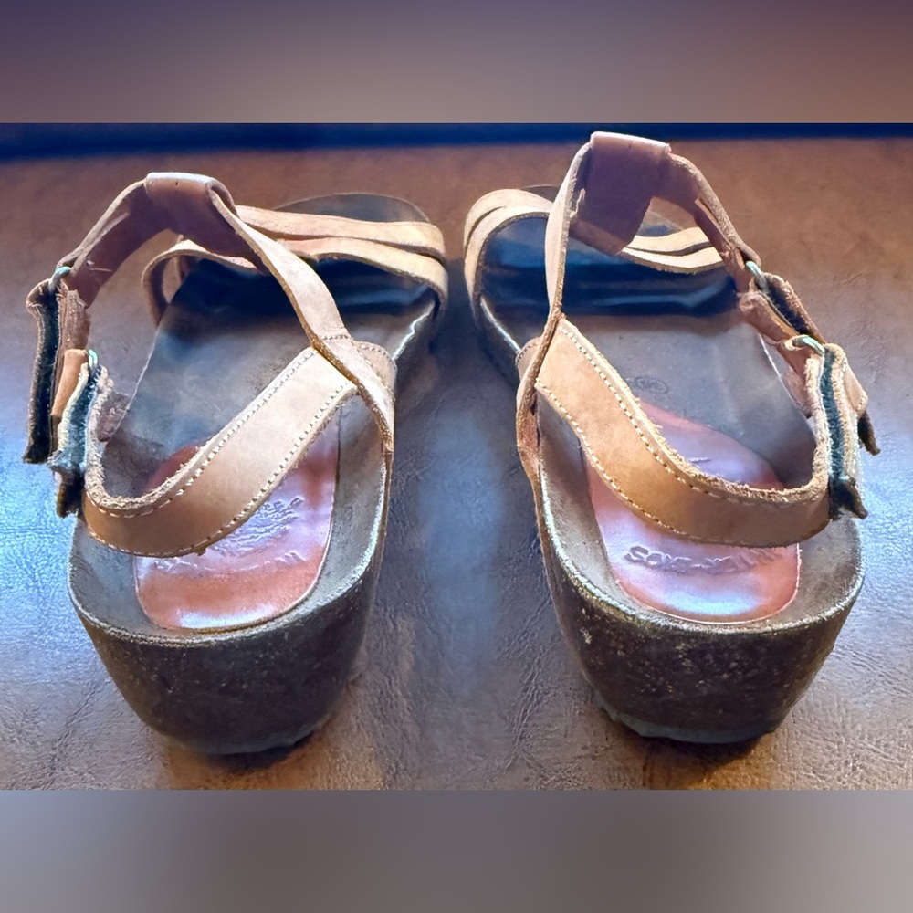 Inter-Bios Bio Leather Strappy Comfort Sandals Women EU 38 US 7–7.5 Spain - Picture 5 of 7